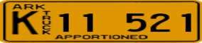 Trailer License Plate